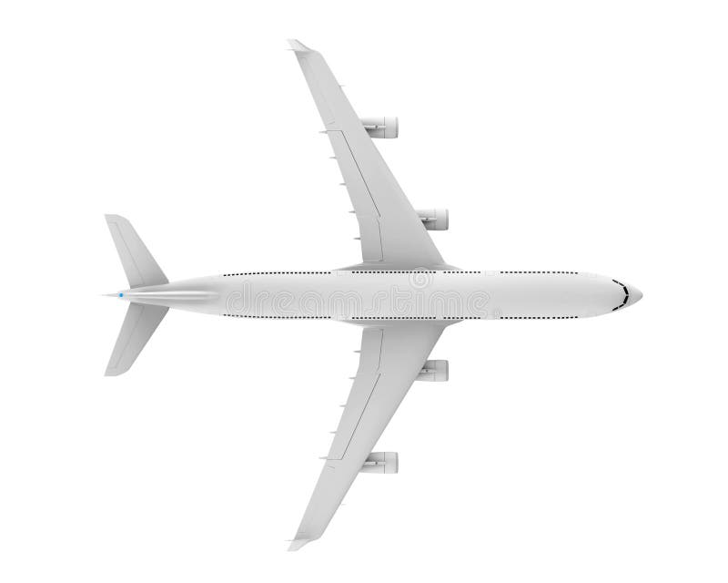 Commercial Airplane vector illustration