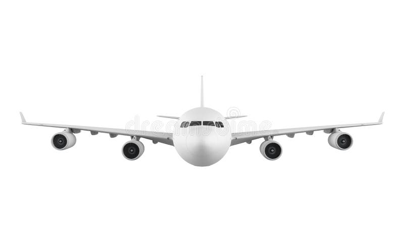 Commercial Airplane stock illustration