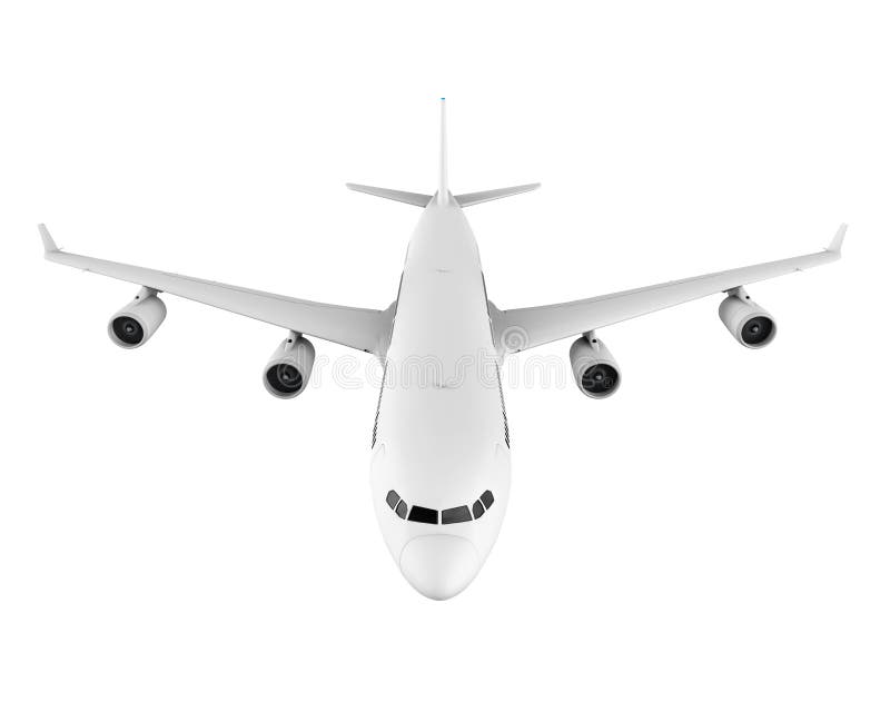 Commercial Airplane stock illustration