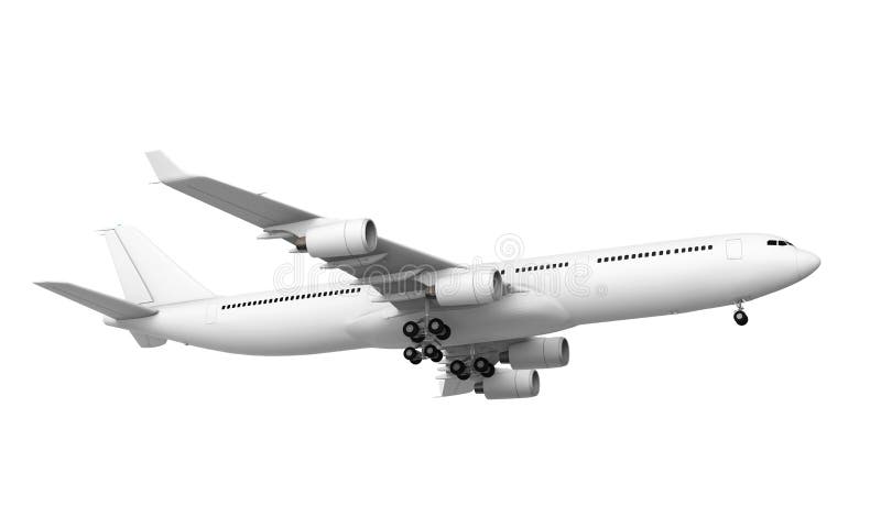 Commercial Airplane vector illustration