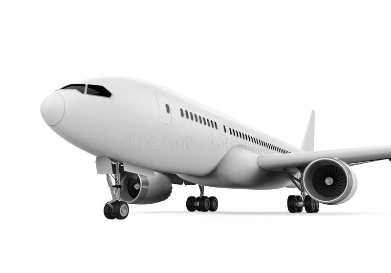 Commercial Airplane royalty free illustration
