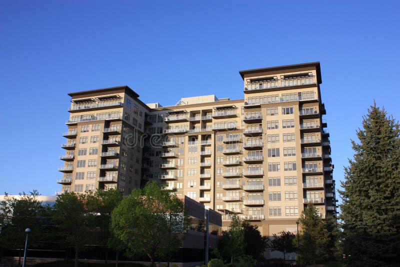 Commercial Apartment Building Stock Image Image of suites, commercial