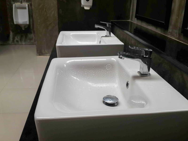 Commercial Bathroom For Washing Hands Stock Photo Image Of Basin