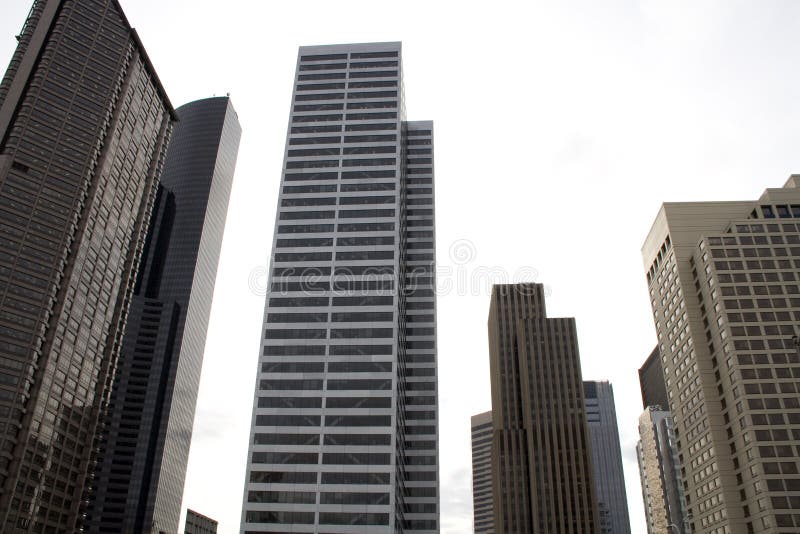 Commercial buildings stock image