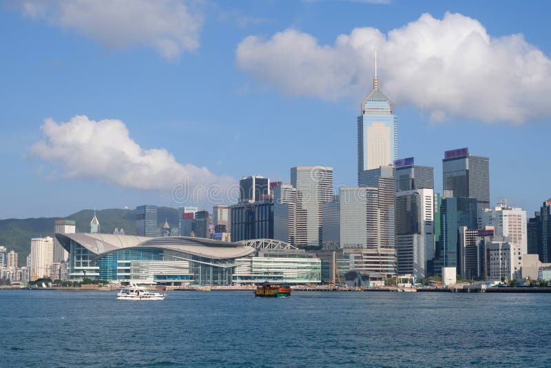 Commercial Buildings Wan Chai Hong Kong Stock Image - Image of