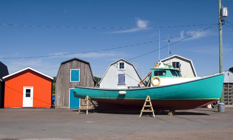 Vintage P.E.I. Prince Edward Island Fishing Trawler Boat Small 4 1
