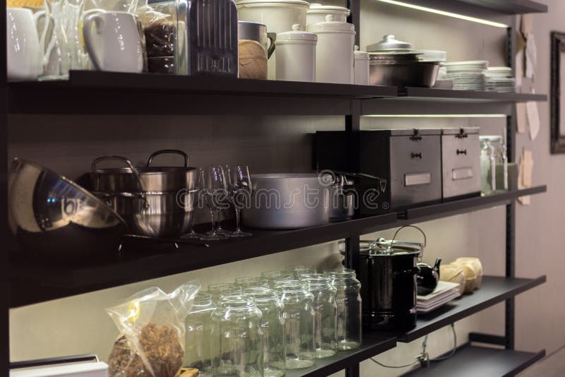 commercial kitchen shelf design