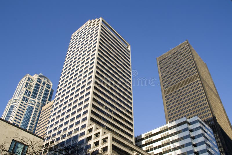 Commercial properties business buildings royalty free stock images