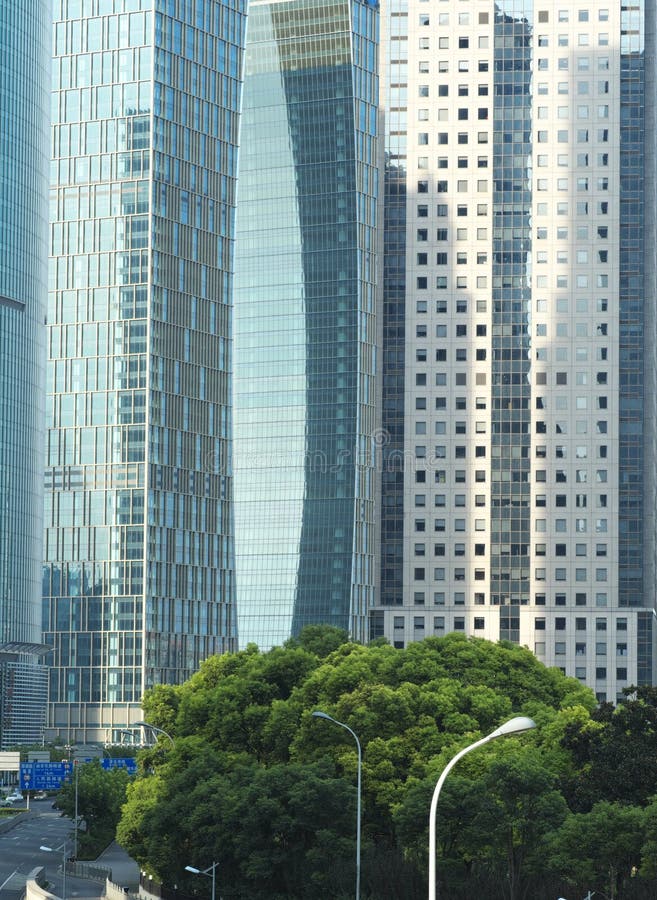 Commercial Towers in Financial Area