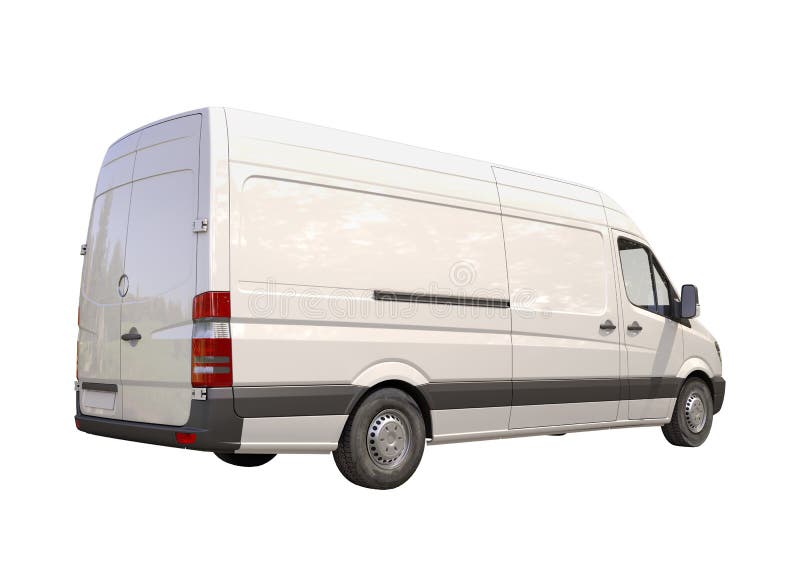 Commercial van isolated stock photo. Image of panel, transit - 33212196