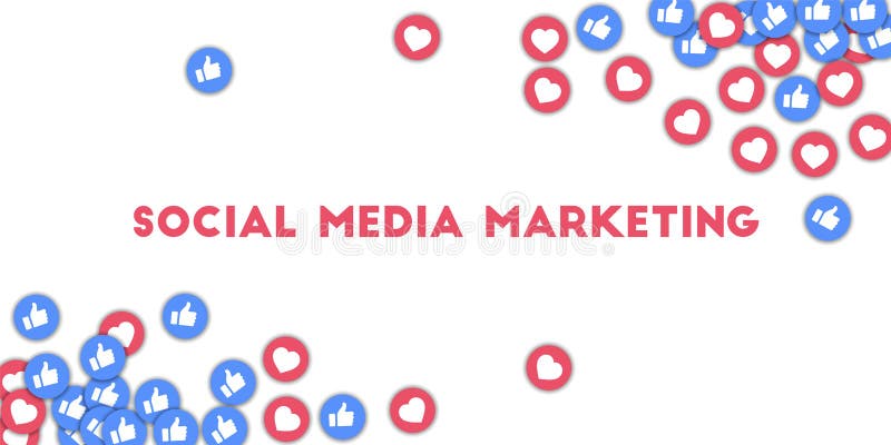 Commercialisation sociale de medias illustration de vecteur