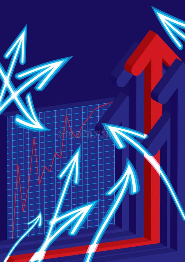 Commercio astratto Graph_eps delle frecce illustrazione di stock Commercio astratto Graph_eps delle frecce illustrazione di stock