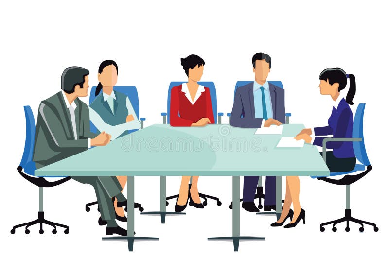 Commerciële vergadering royalty-vrije illustratie