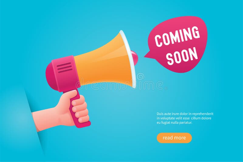 Comming soon concept stock illustration