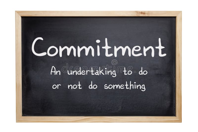 Commitment Concept Blackboard