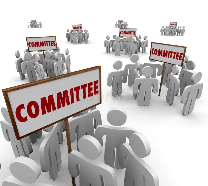 Committee People Working Together Teamwork Task Forces stock illustration