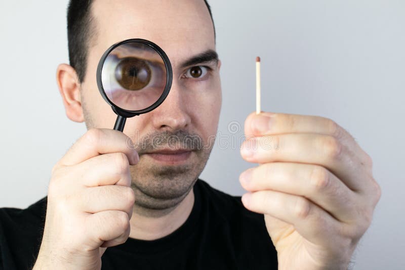 Common Fire Related Hazards Man Holding Matches Stock Photo Image of