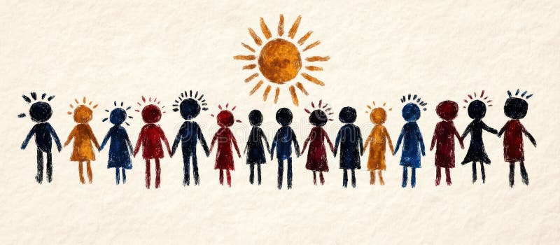Commonwealth Unity: Celebrating Diversity and Shared Values with Optimism and Collaboration stock illustration