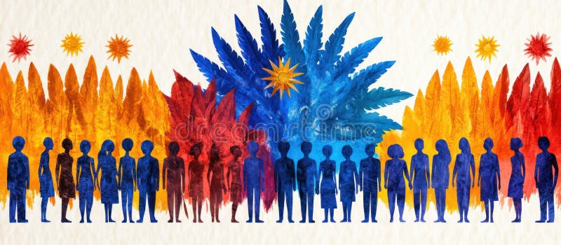 Commonwealth Unity: Celebrating Diversity and Shared Values with Optimism and Collaboration vector illustration