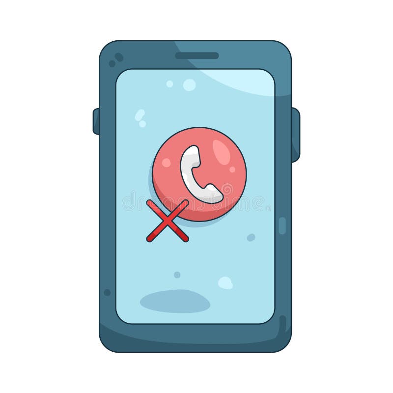 Missed Call stock illustration