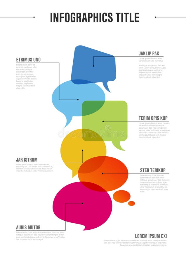 Communicatie infographic concept