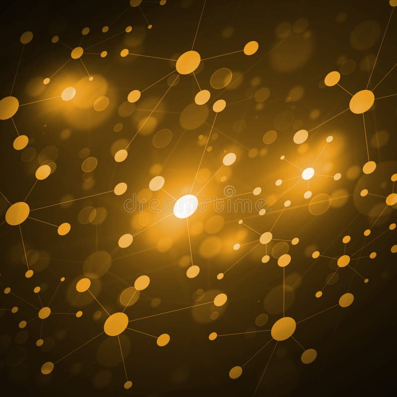 Communication business and web design backdrop. Abstract connection structure as connection concept on color background
