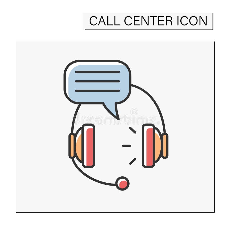 Communication color icon vector illustration