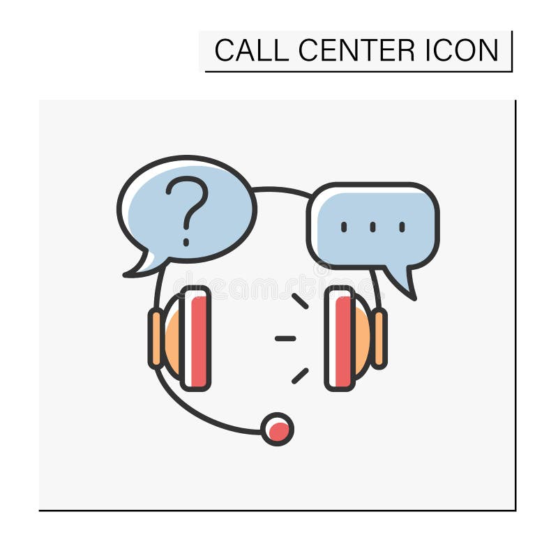 Communication color icon royalty free illustration