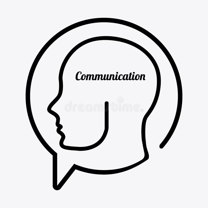 Communication design stock illustration