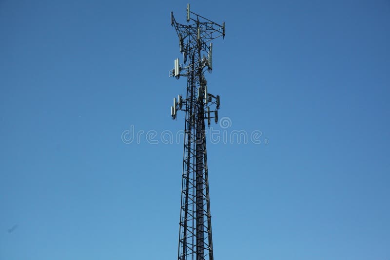 Communication iron pole in blue sky stock photography Communication iron pole in blue sky stock photography