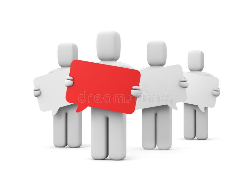 Communication metaphor stock illustration