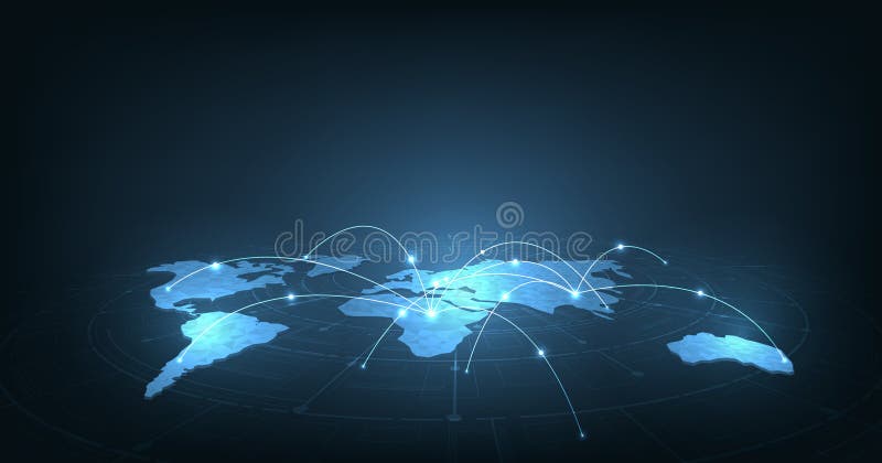 Communication network concept vector illustration