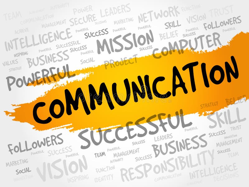 COMMUNICATION word cloud royalty free illustration
