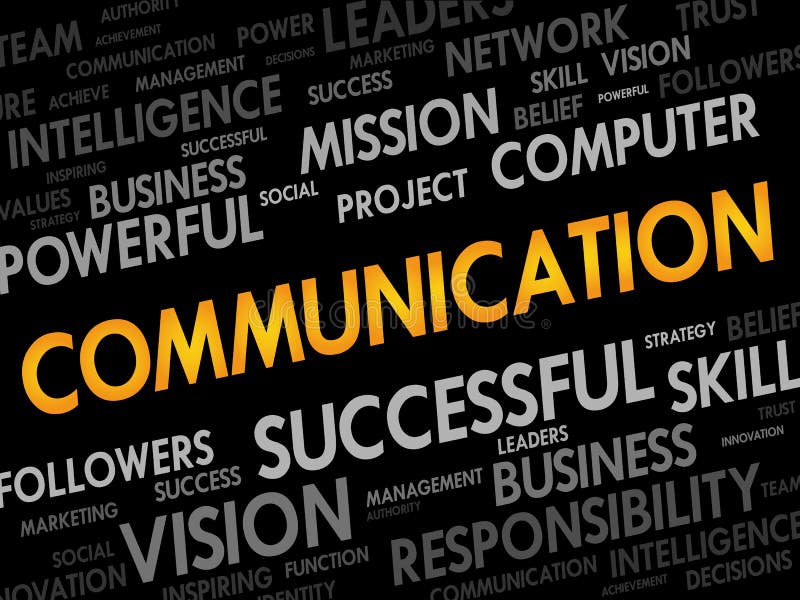 COMMUNICATION word cloud stock illustration