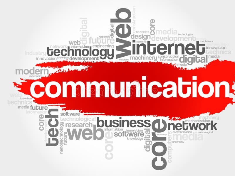 COMMUNICATION word cloud stock illustration