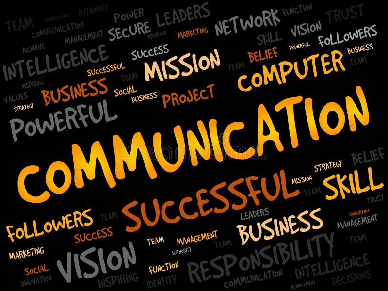 COMMUNICATION word cloud stock illustration