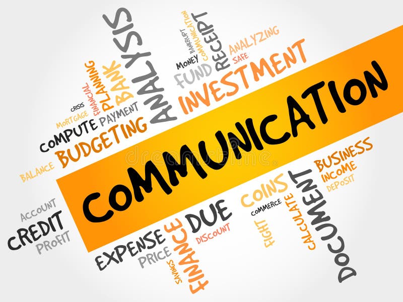COMMUNICATION word cloud stock illustration