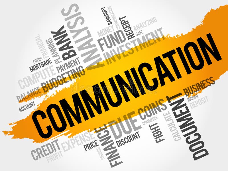COMMUNICATION word cloud stock illustration