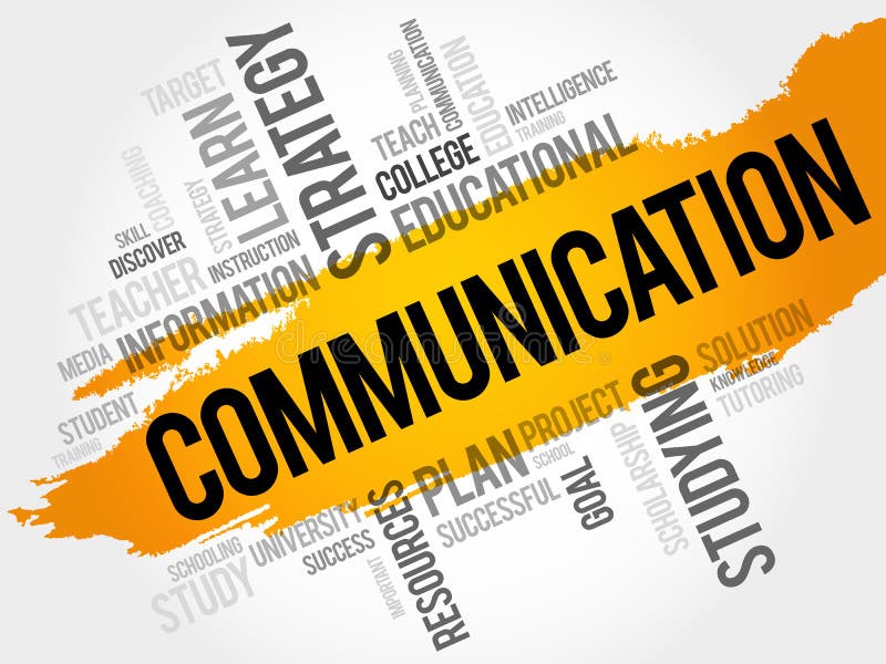 COMMUNICATION word cloud stock illustration