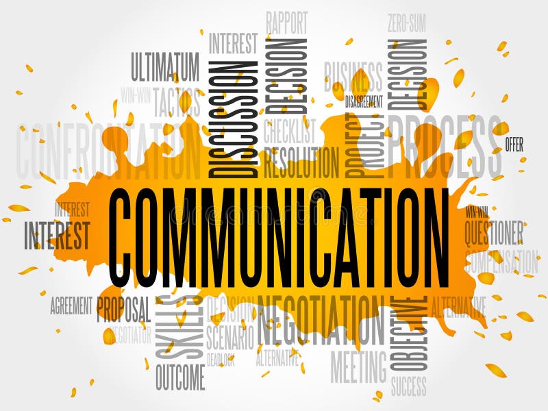 COMMUNICATION word cloud stock illustration