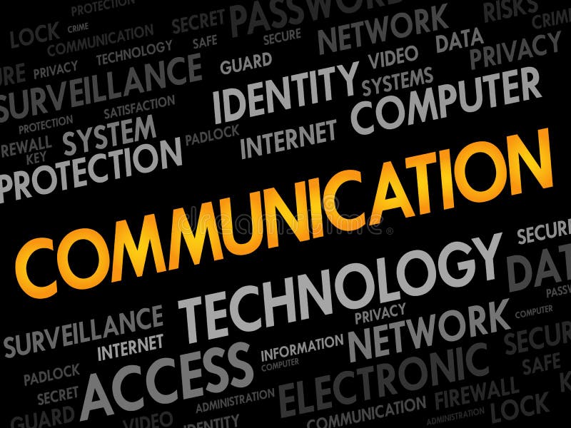 COMMUNICATION word cloud stock illustration