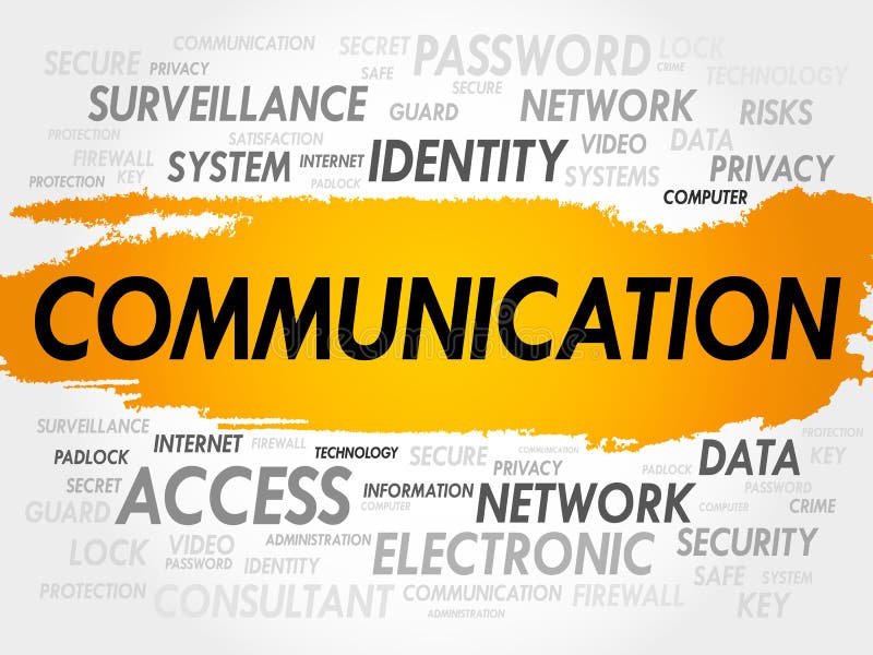 COMMUNICATION word cloud vector illustration