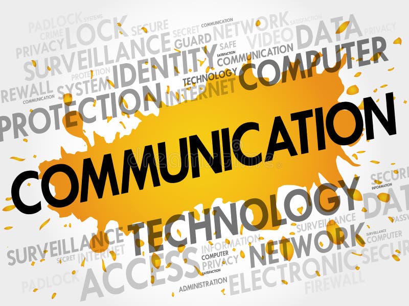 COMMUNICATION word cloud royalty free illustration