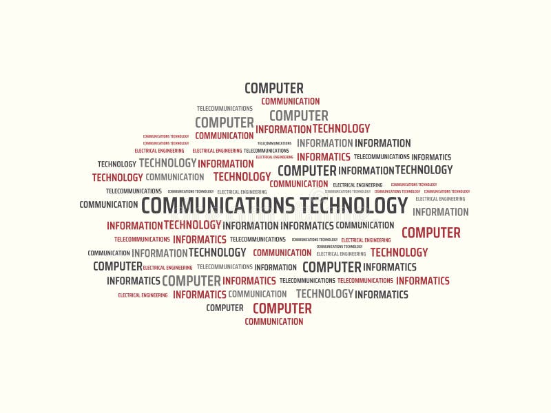COMMUNICATIONS TECHNOLOGY Image with Words Associated with the Topic