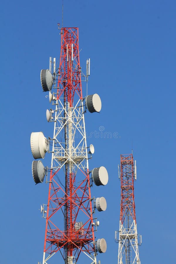 Communications tower stock image