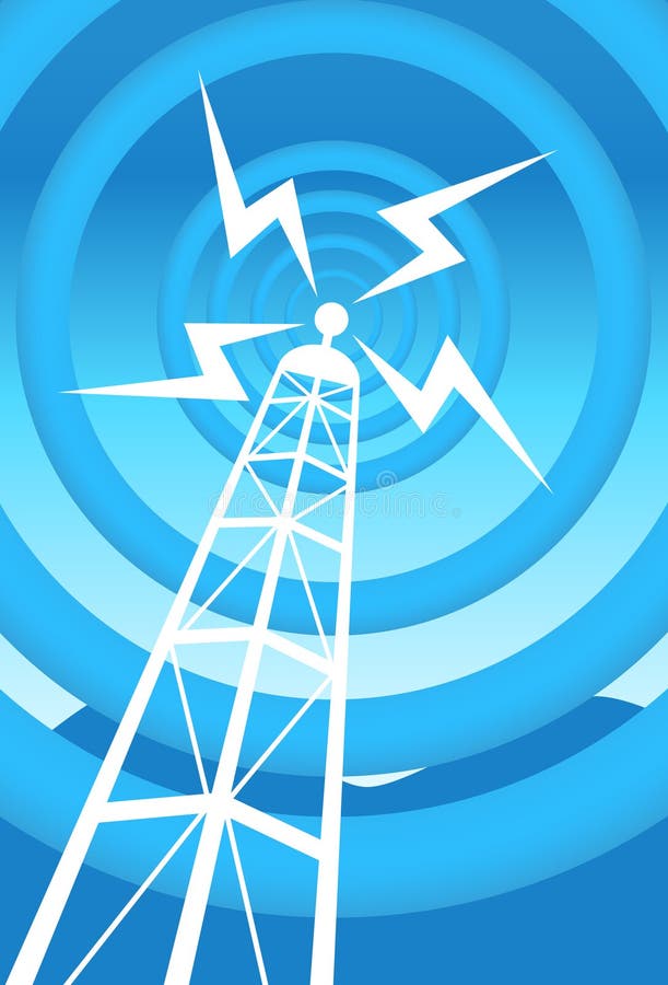 Communications Tower royalty free illustration