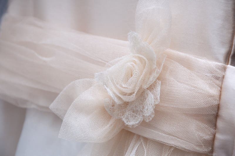 Communion dress with bow royalty free stock images Communion dress with bow royalty free stock images