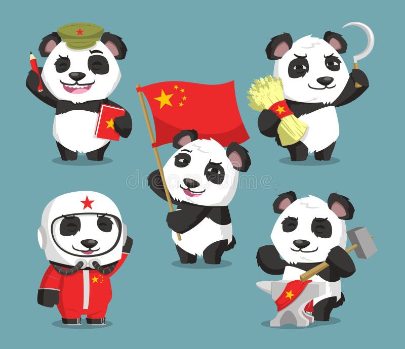 Communist Chinese Panda Cartoons Stock Illustration - Illustration of asia, affectionate: 47003891 Communist Chinese Panda Cartoons Stock Illustration - Illustration of asia, affectionate: 47003891