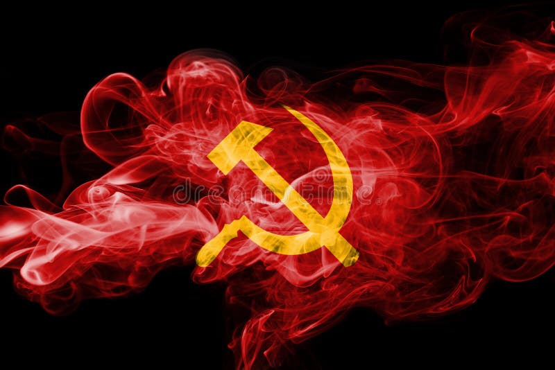 Communist National Smoke Flag Stock Image - Image of patriotic, culture:  104836445
