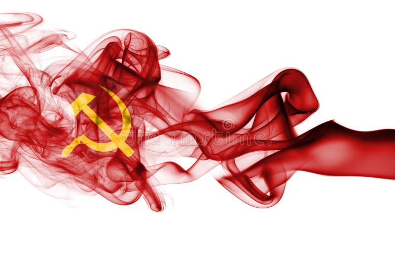 Communist National Smoke Flag Stock Photo - Image of concept, decorative:  102068500